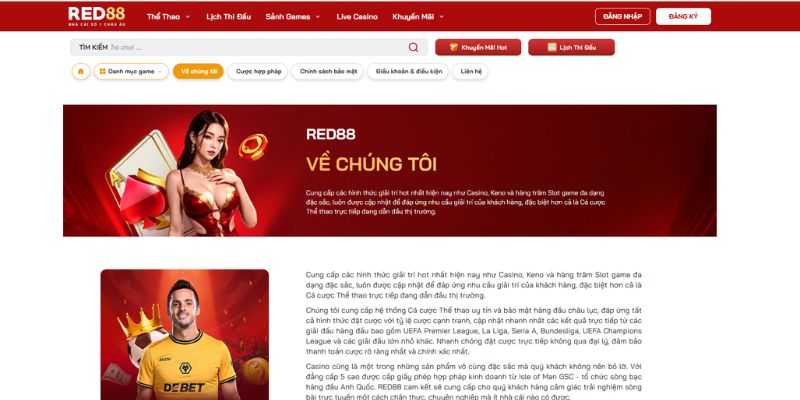 Ưu điểm đặc sắc tại nhà cái bóng đá Red88